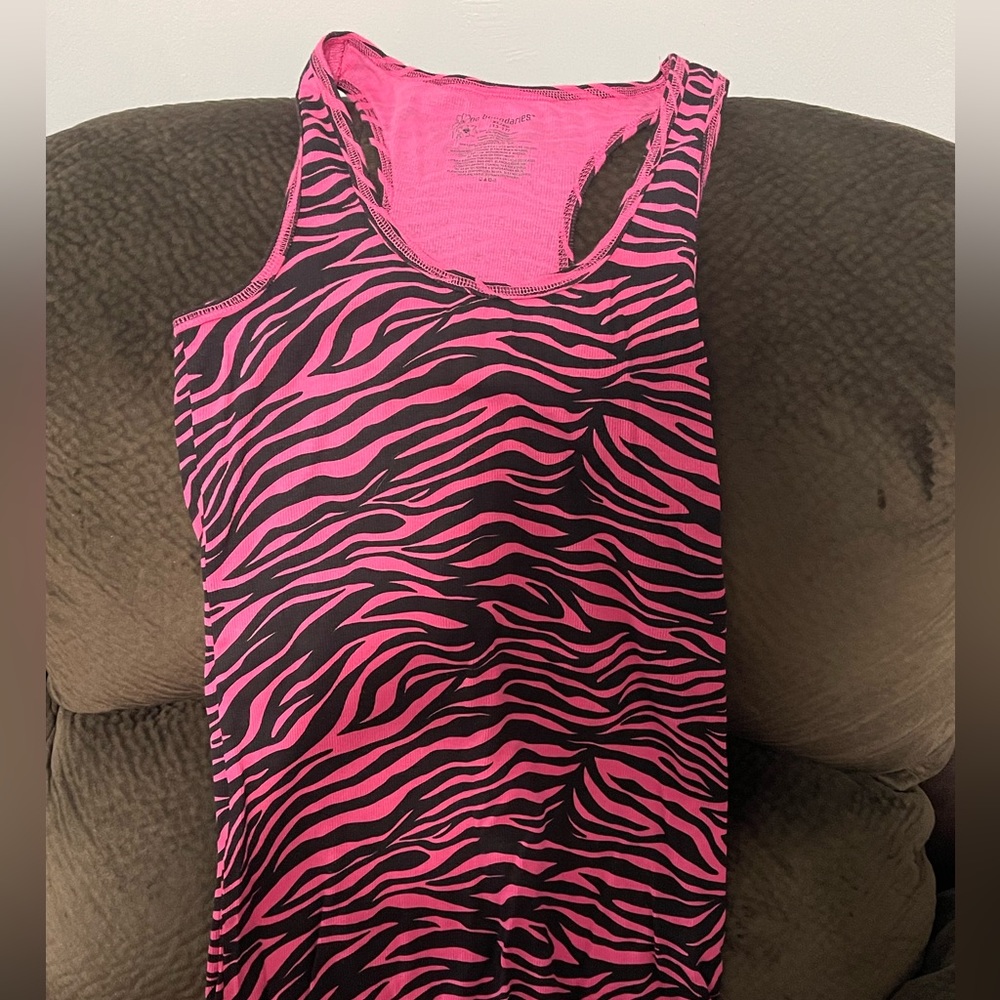 Zebra Print Tank Top